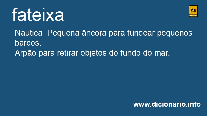 Significado de fateixa