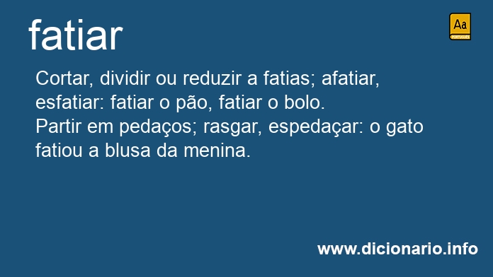 Significado de fatiar