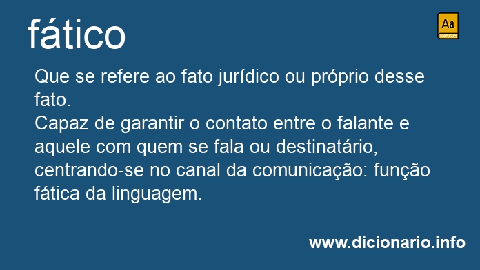 Significado de ftica