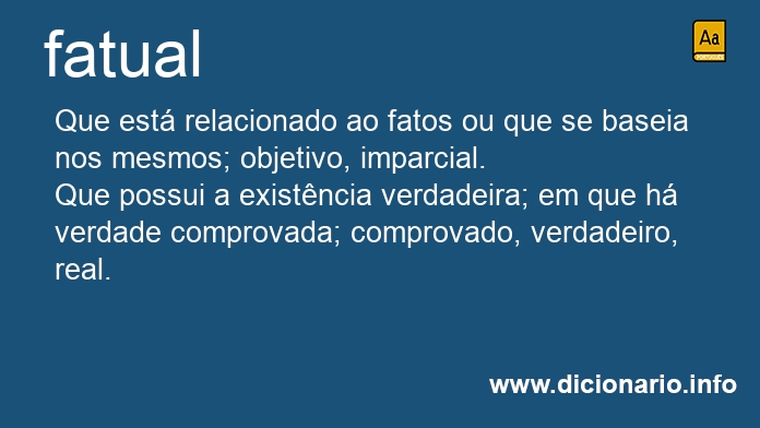 Significado de fatual