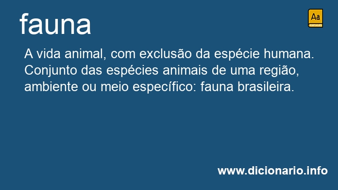 Significado de faunas
