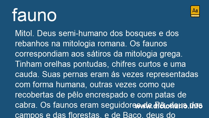 Significado de faunos