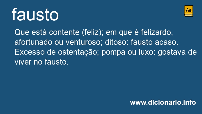 Significado de faustos