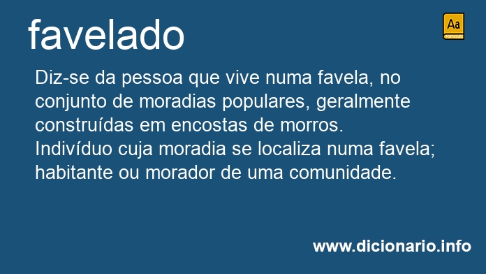 Significado de favelada