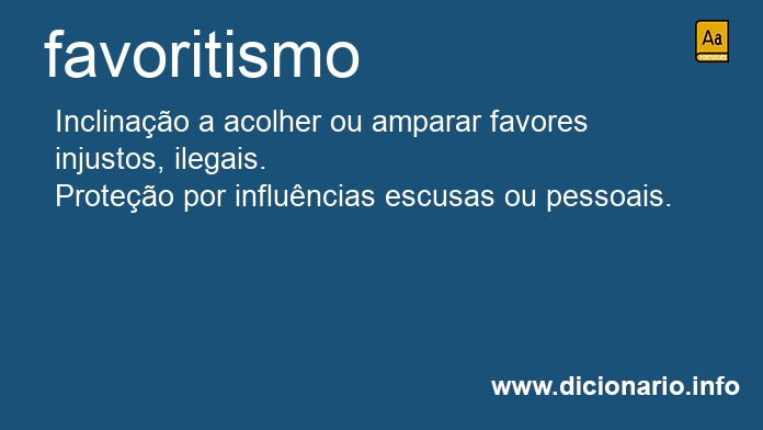 Significado de favoritismos