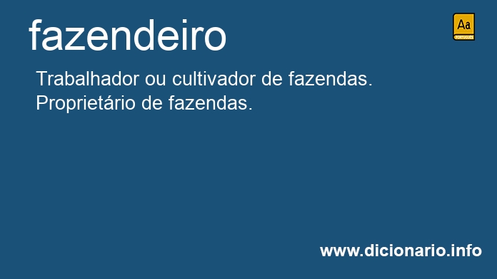 Significado de fazendeiros
