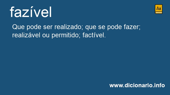 Significado de fazvel