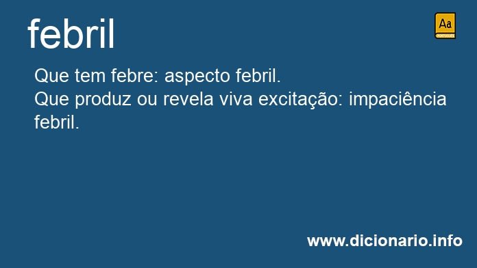 Significado de febril