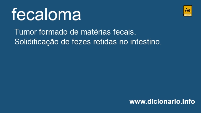 Significado de fecaloma