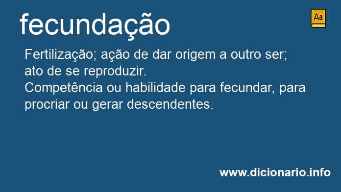 Significado de fecundao