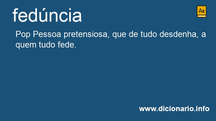 Significado de fedncia