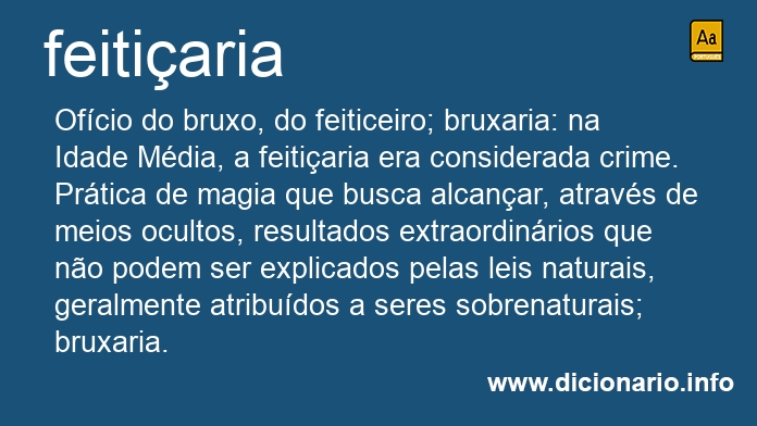 Significado de feitiarias