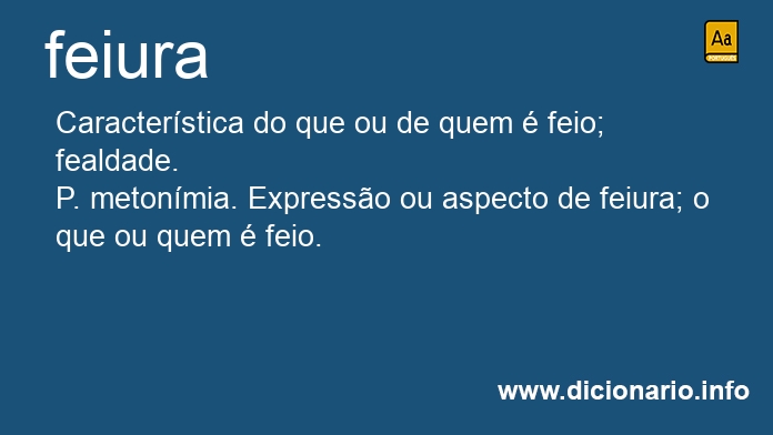 Significado de feiura