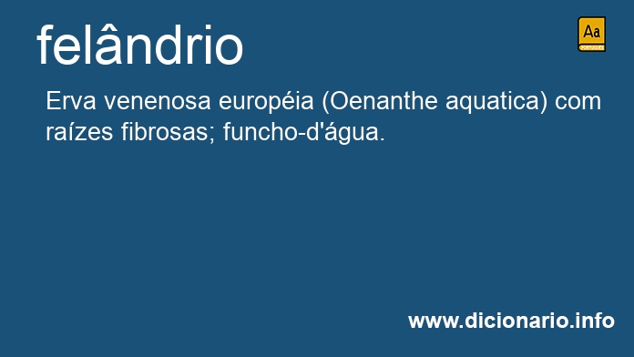 Significado de felndrio