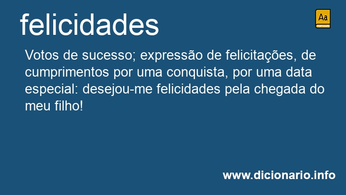 Significado de felicidades