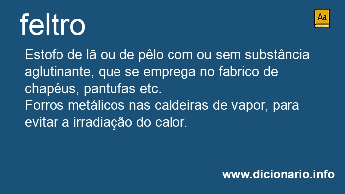Significado de feltro