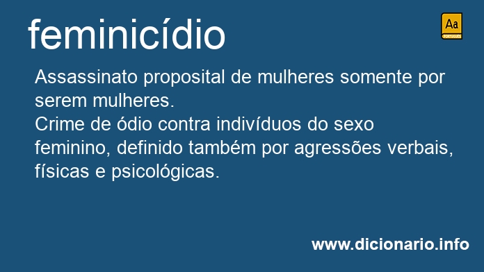 Significado de feminicdio