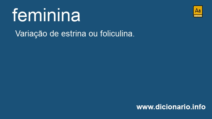 Significado de feminina