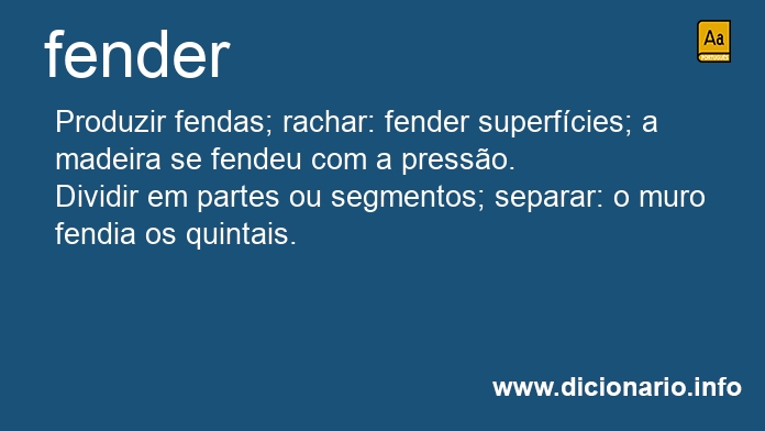 Significado de fendera