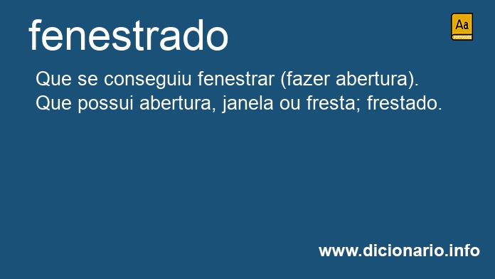 Significado de fenestrado