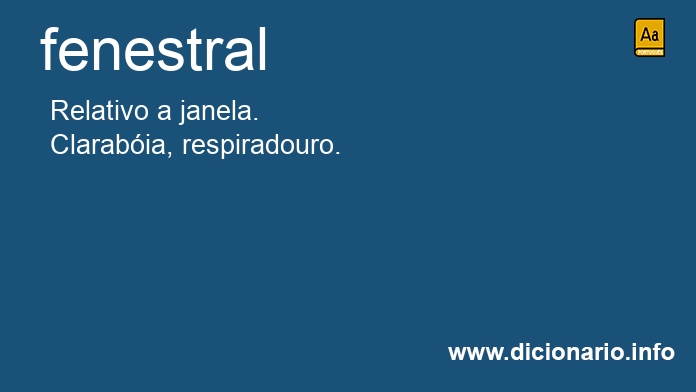 Significado de fenestral