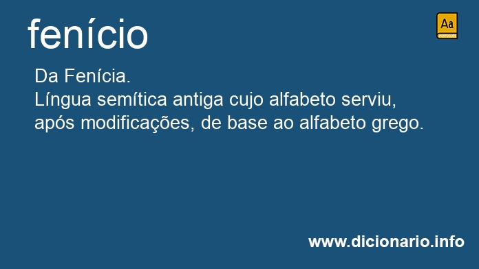 Significado de fencio