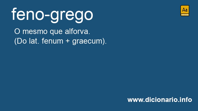 Significado de feno-grego