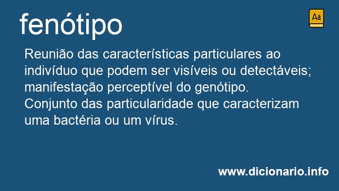 Significado de fentipo