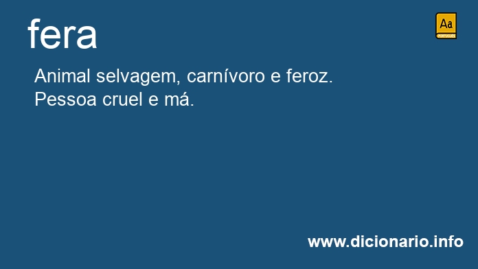 Significado de fera