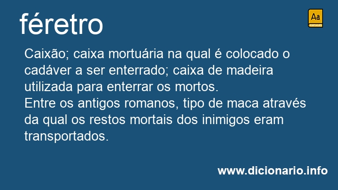 Significado de fretro