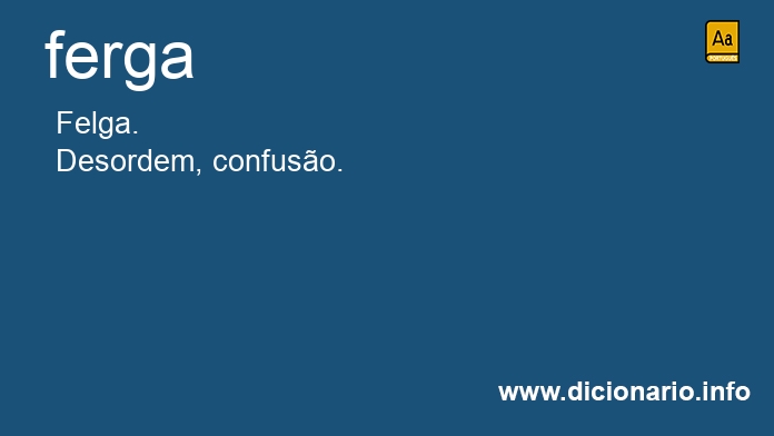 Significado de ferga