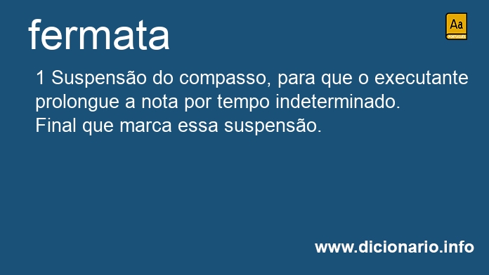 Significado de fermata