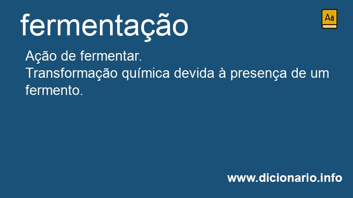 Significado de fermentao