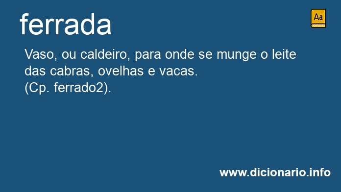 Significado de ferrada