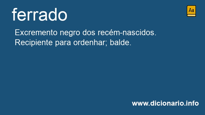 Significado de ferrado