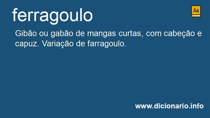 Significado de ferragoulo
