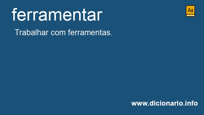 Significado de ferramentar