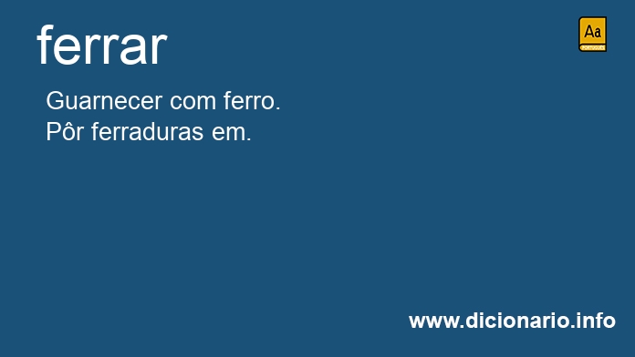 Significado de ferrar