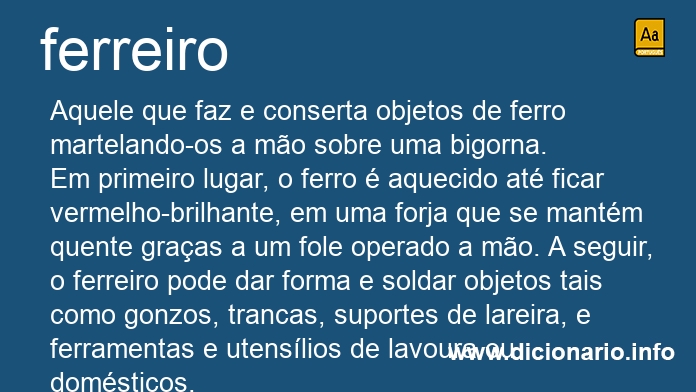 Significado de ferreiro