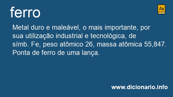 Significado de ferro