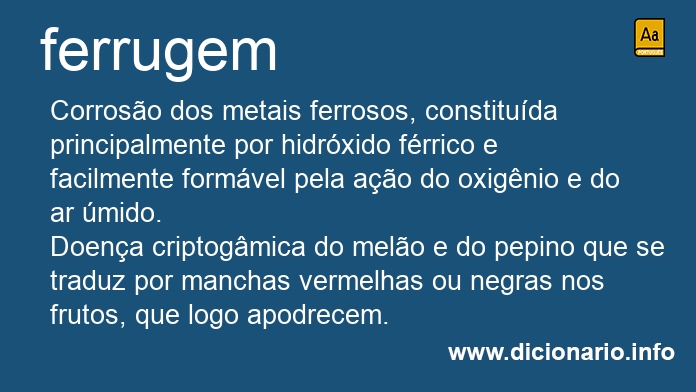 Significado de ferrugens