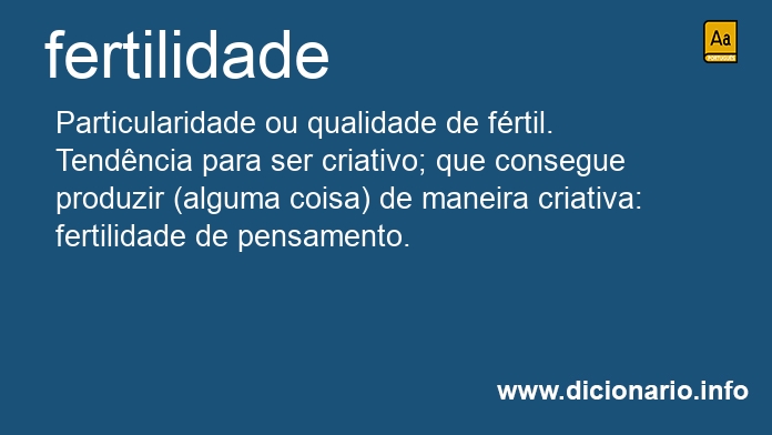 Significado de fertilidade