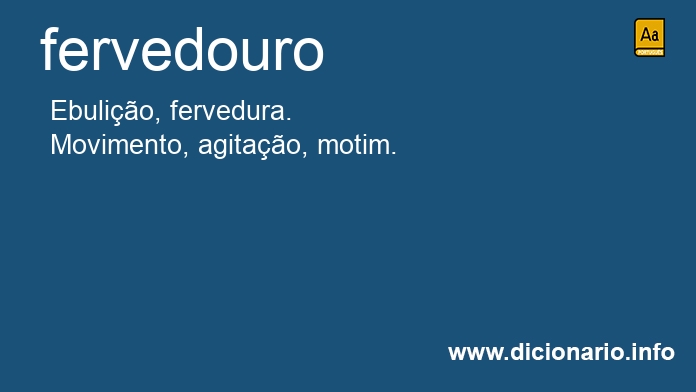 Significado de fervedouro