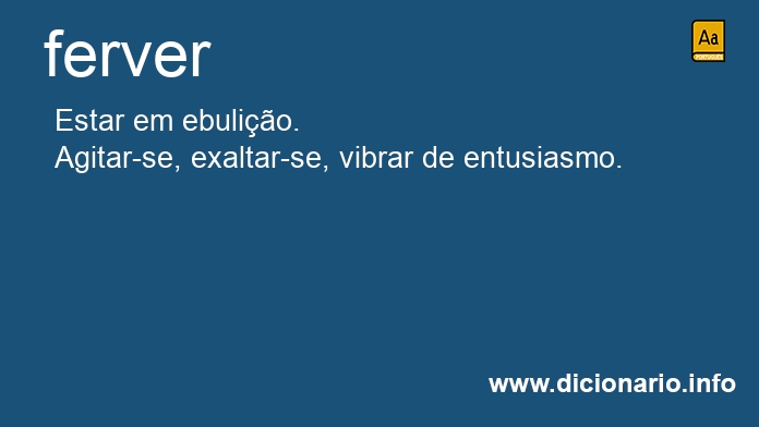 Significado de ferver