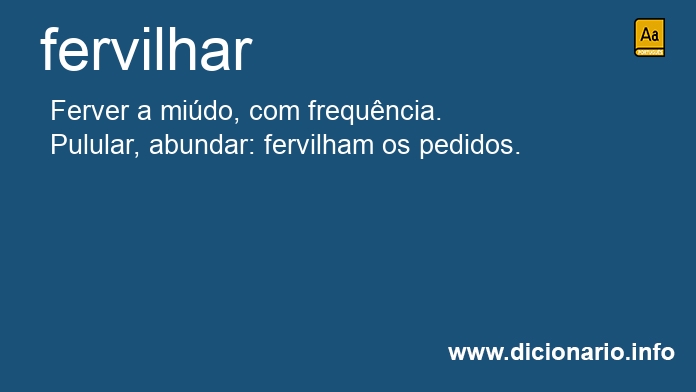 Significado de fervilhar