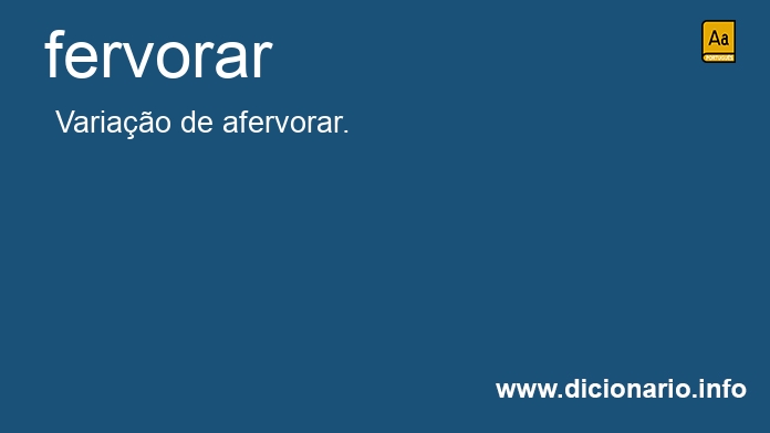 Significado de fervores