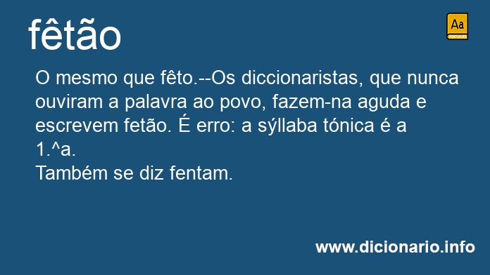 Significado de fto