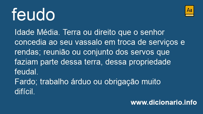 Significado de feuda