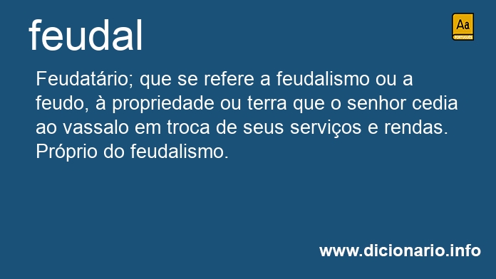 Significado de feudal