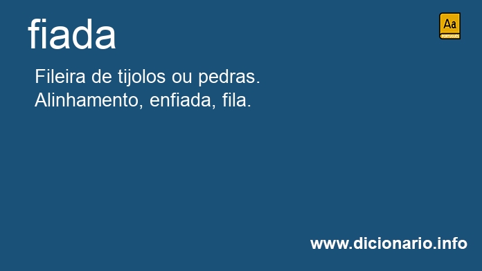 Significado de fiadas